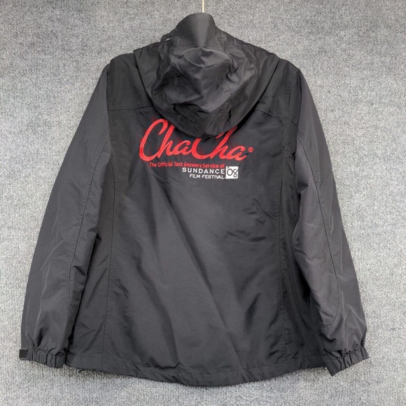 Lands' End Women's 2008 Sundance Film Festival Windbreaker Jacket Black Small - Picture 6 of 15